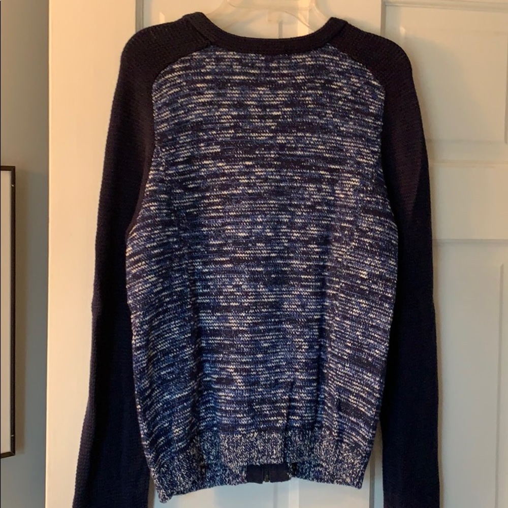 Banana Republic medium raglan navy zip sweater. - Picture 6 of 6